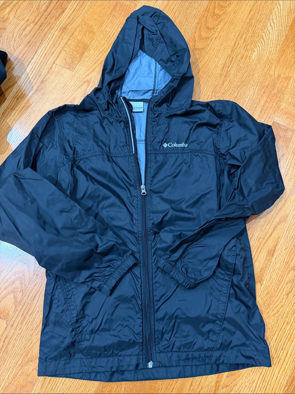 Columbia Kids Navy Blue Hooded Rain Jacket